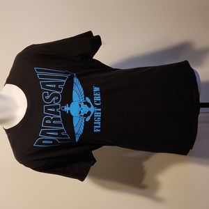 Parasail palmetto bay skull baloon art black xL tshirt